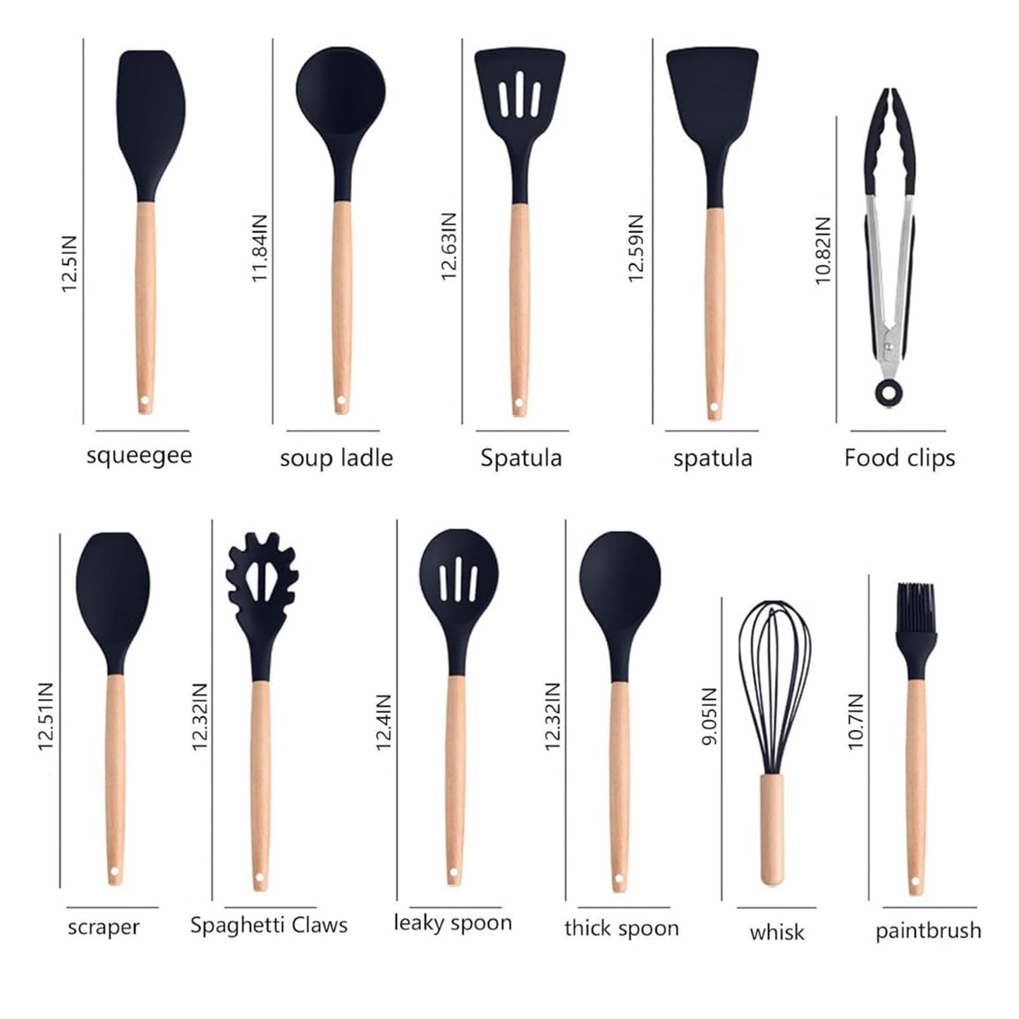 20-Piece Silicone Kitchen Utensil Set, Spatulas, Knife Set with Cutting Board, Heat Resistant Nonstick Cookware, Professional & Stylish Chef Tools, BPA-Free, Kitchenware, Cooking Tools