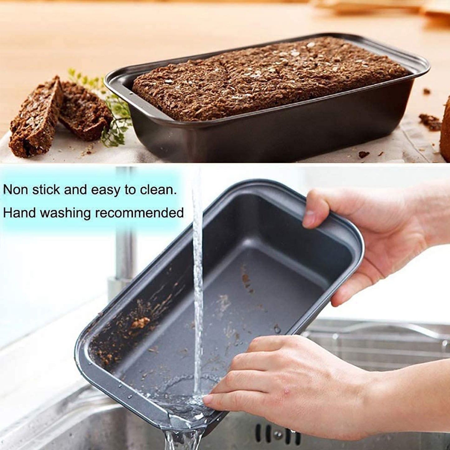 TALF Bread Pan for Baking, Non-Stick Carbon Steel Bread Baking Mould (10 Inch), Heat Resistant