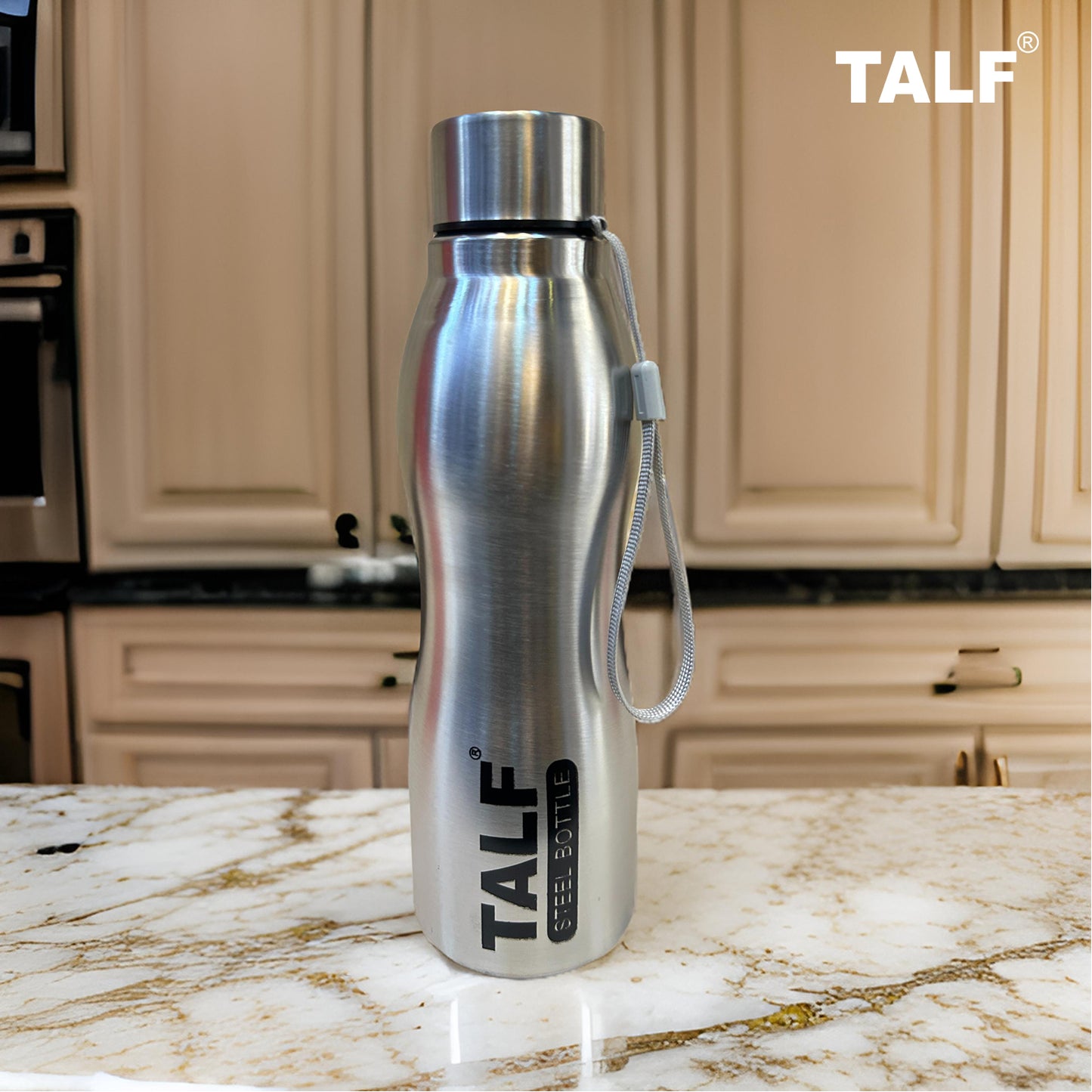 TALF NOVA Stainless-steel Water Bottle, 1000ml, Single Wall, Leakproof, fridge water bottle