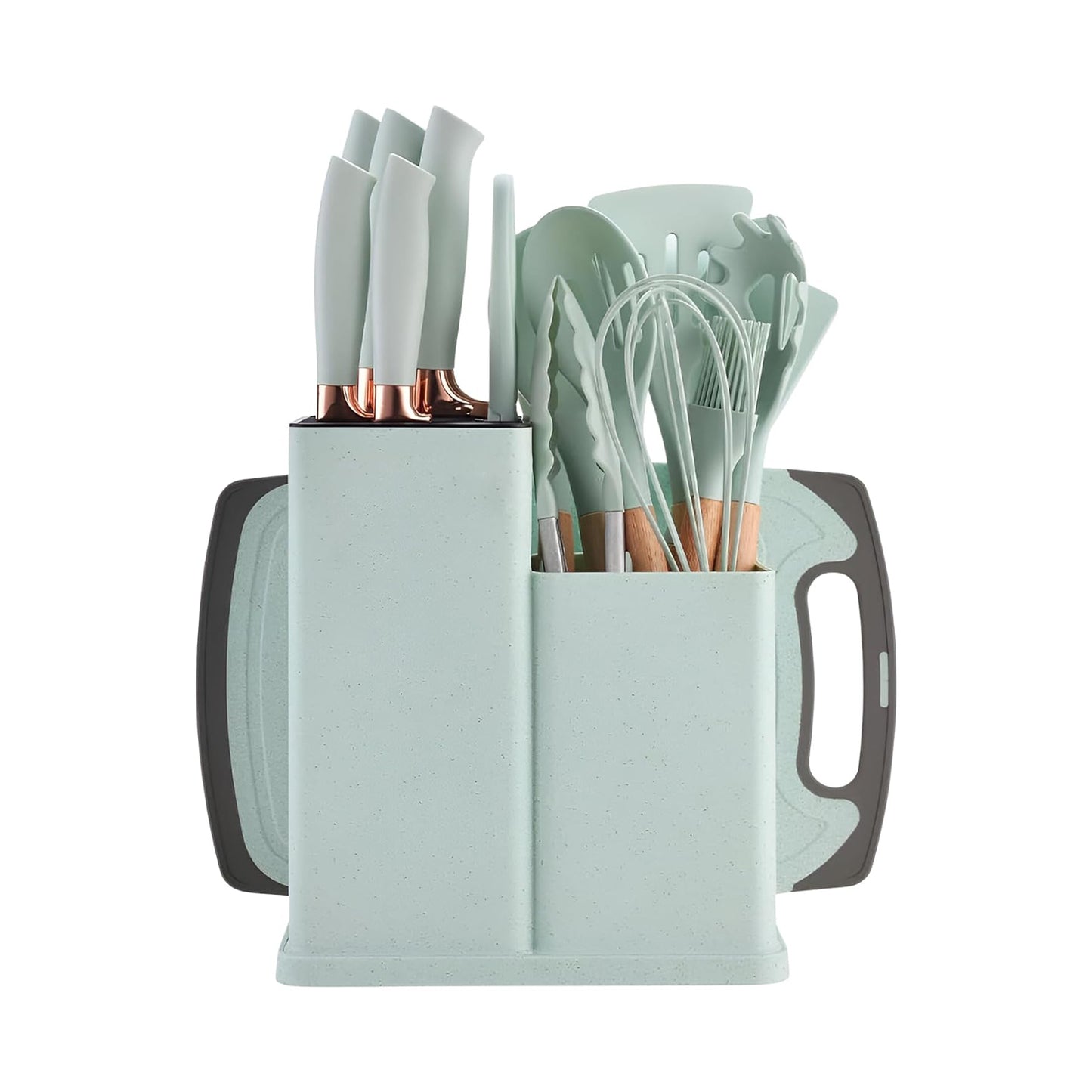 20-Piece Silicone Kitchen Utensil Set, Spatulas, Knife Set with Cutting Board, Heat Resistant Nonstick Cookware, Professional & Stylish Chef Tools, BPA-Free, Kitchenware, Cooking Tools