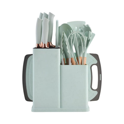 20-Piece Silicone Kitchen Utensil Set, Spatulas, Knife Set with Cutting Board, Heat Resistant Nonstick Cookware, Professional & Stylish Chef Tools, BPA-Free, Kitchenware, Cooking Tools