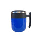 Vacuum Insulated Coffee Mug with Lid, Gift for Her Him, Leak Proof, Silicon Non Slip Pad, Cup for Coffee, Milk, Cocoa, Hot Chocolate