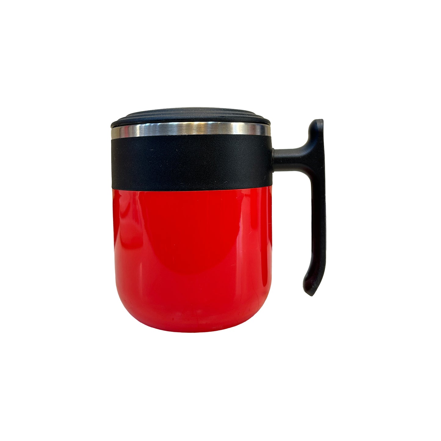 Vacuum Insulated Coffee Mug with Lid, Gift for Her Him, Leak Proof, Silicon Non Slip Pad, Cup for Coffee, Milk, Cocoa, Hot Chocolate