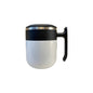 Vacuum Insulated Coffee Mug with Lid, Gift for Her Him, Leak Proof, Silicon Non Slip Pad, Cup for Coffee, Milk, Cocoa, Hot Chocolate