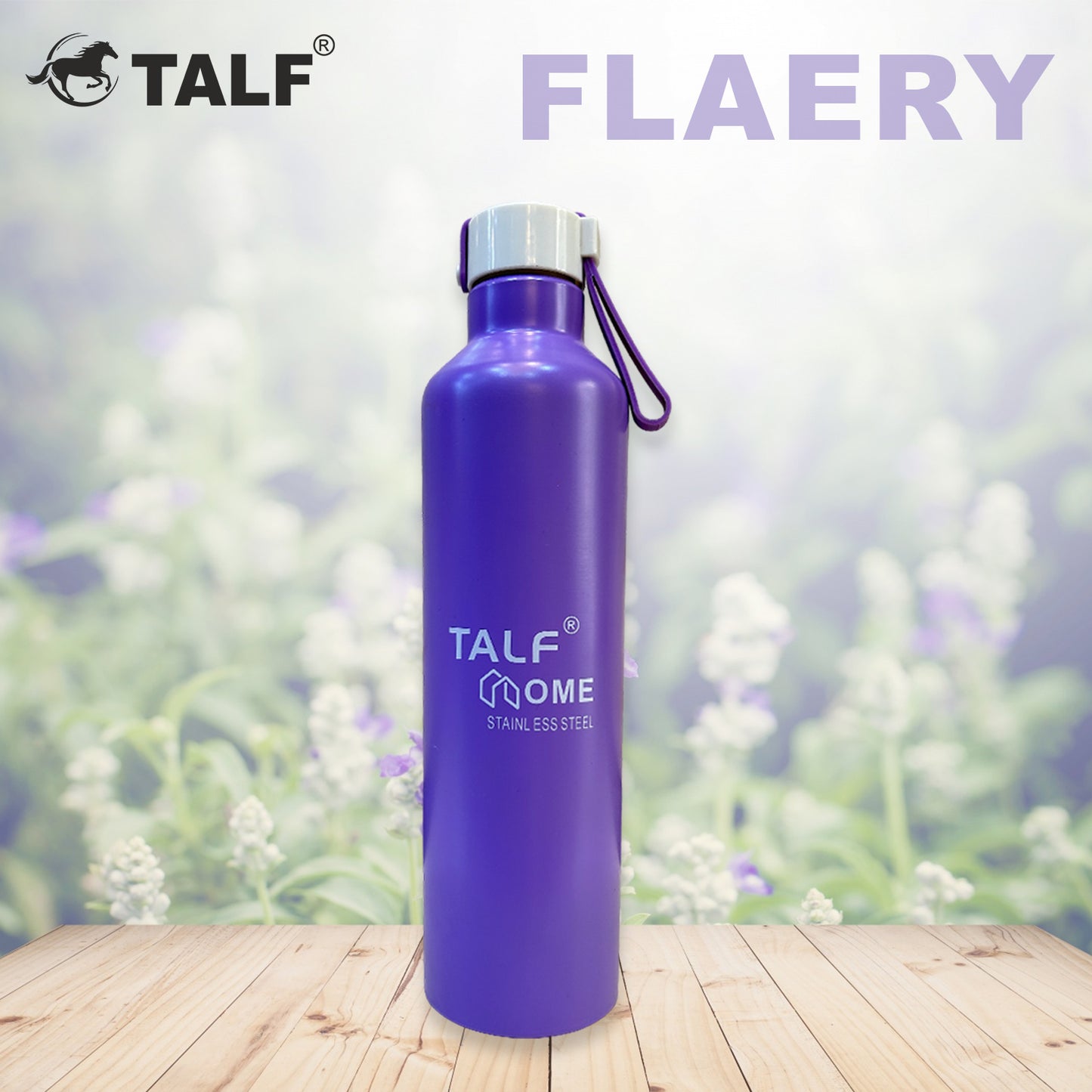 TALF FLAERY Hot & Cold 900ml Double-Wall Vacuum Insulated, Steel Water Bottle Cum Flask